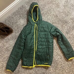 Kids LL Bean fleece lined jacket